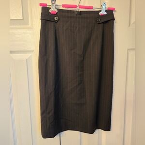 (1) Tristan Pinstripe Pencil Skirt